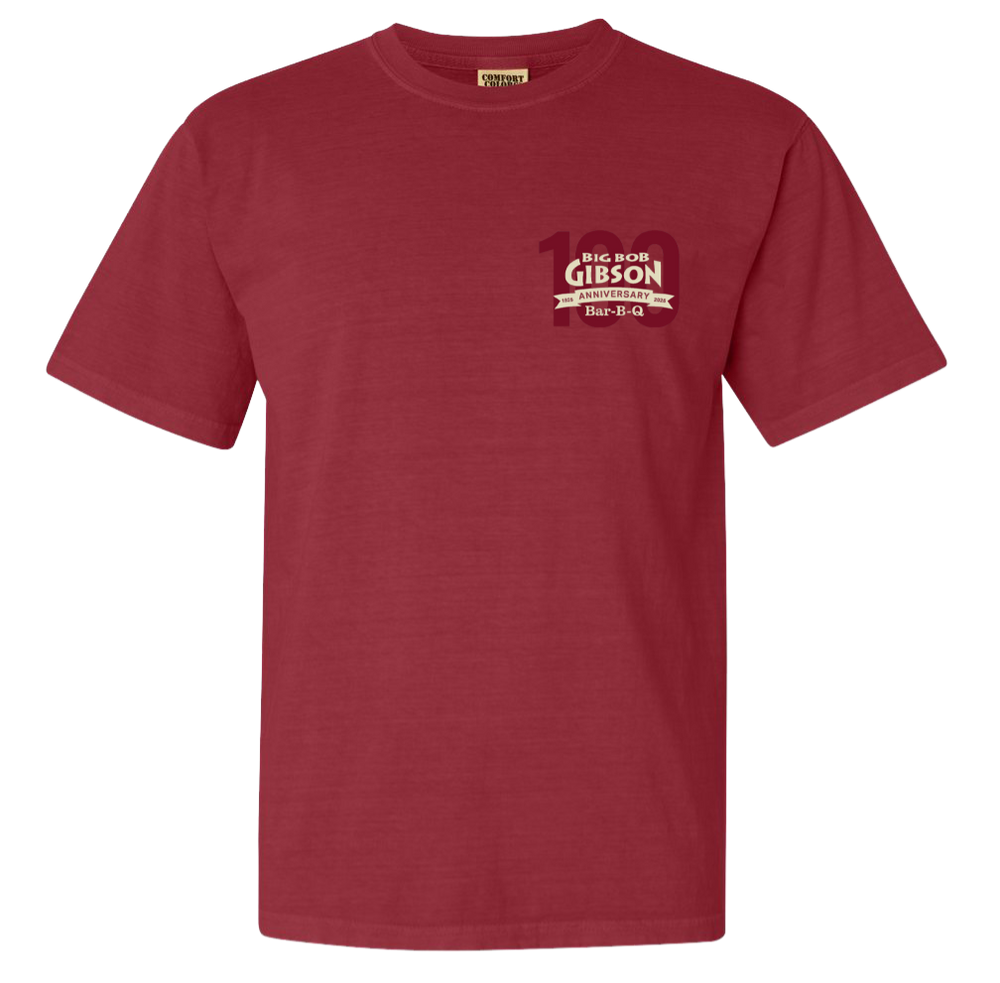 100th Year Anniversary Big Bob Gibson T-Shirt Red