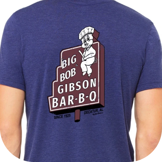 Big Bob Gibson T-Shirt Blue Vintage